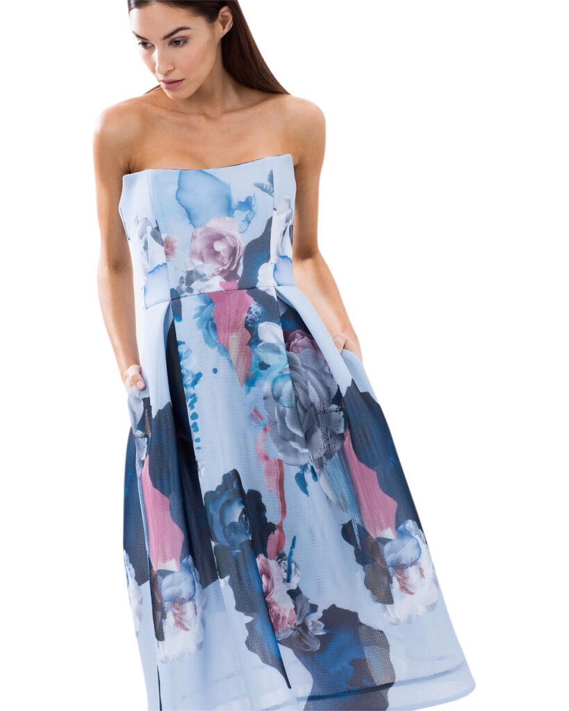 Nicholas Floral Mesh Ball Dress All The Dresses