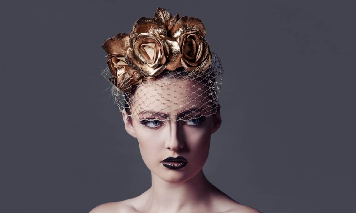 Gold Roses headband - Get Dressed Hire