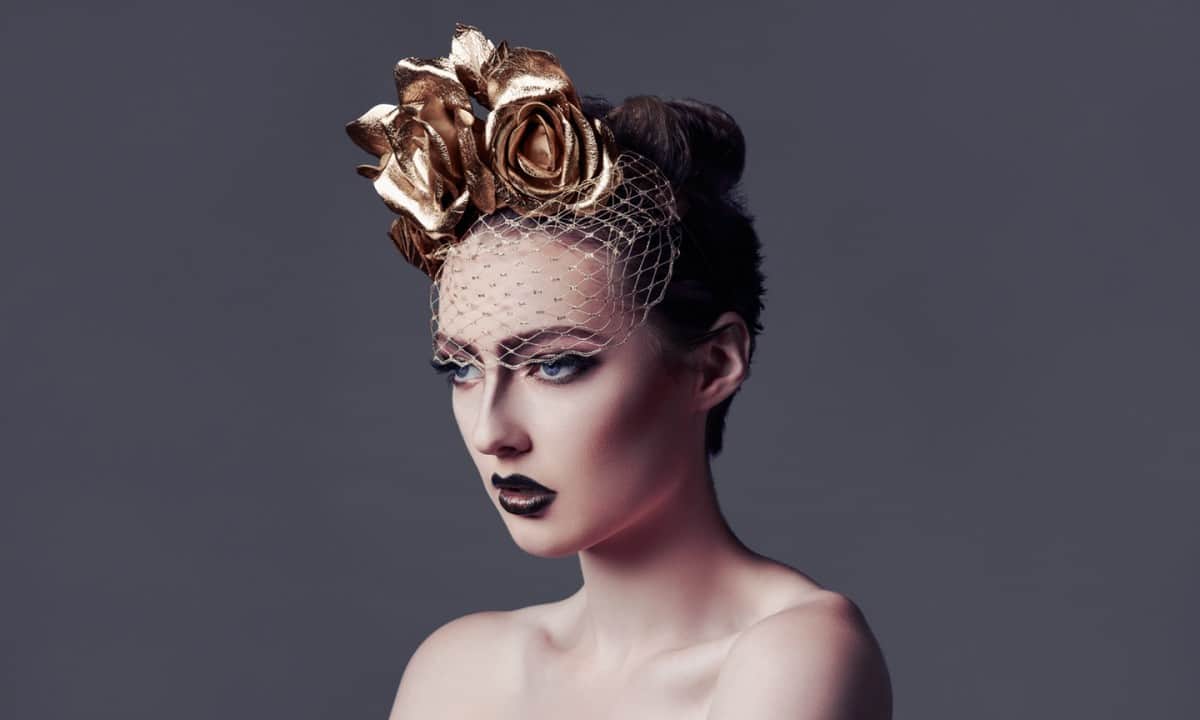 Gold Roses headband - Get Dressed Hire