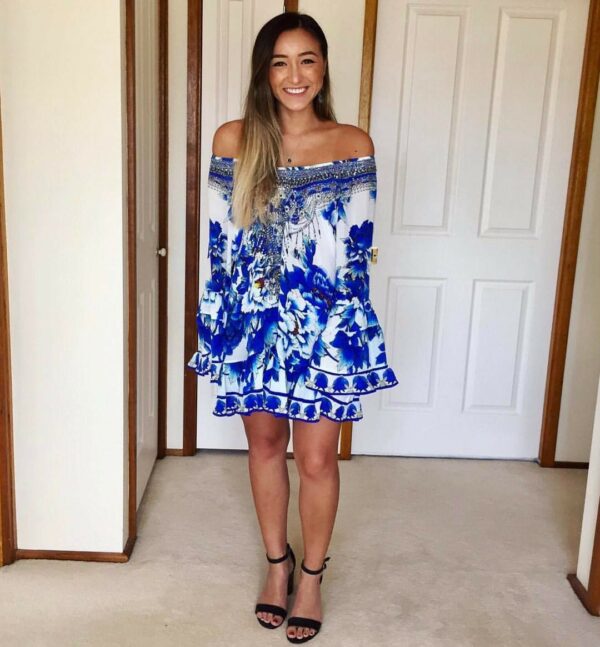 camilla a line frill dress