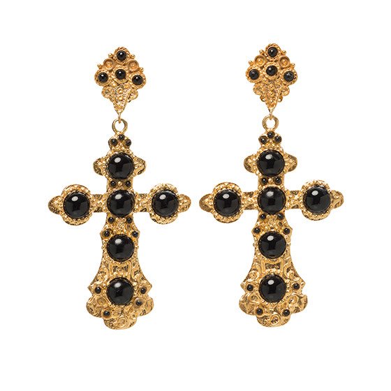 Christie Nicolaides - Nonia Earrings Black | All The Dresses