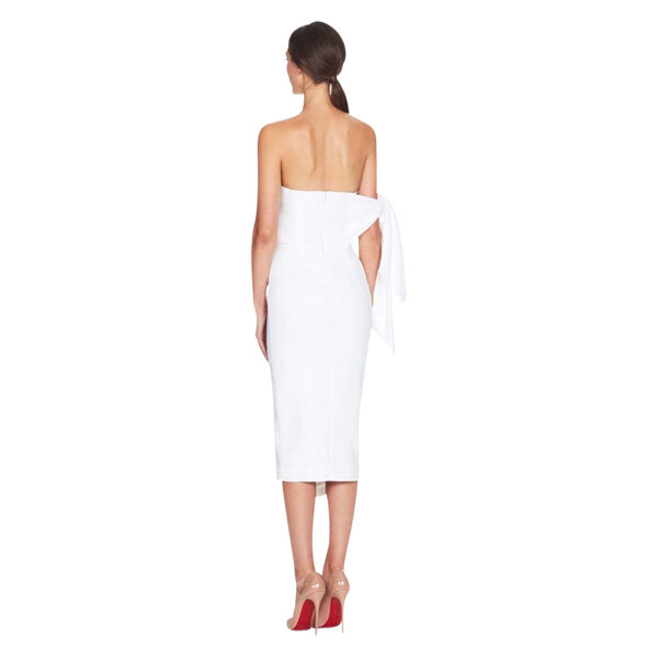 misha collection romi structured midi dress