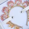 Ashlee Lauren Pink Poppy Crown - Image 4