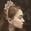 Ashlee Lauren Pink Poppy Crown - Image 3