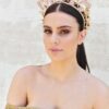 Ashlee Lauren Pink Poppy Crown - Image 2