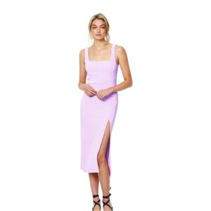 bec and bridge alessandra asym dress lilac