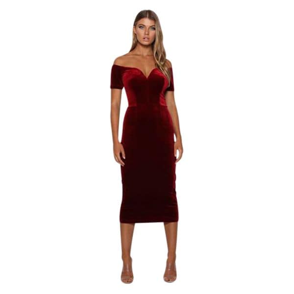 elle zeitoune velvet dress