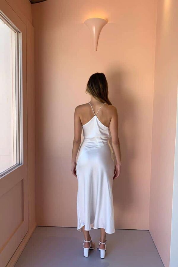 One Fell Swoop Muse Dress - White On White - Image 5