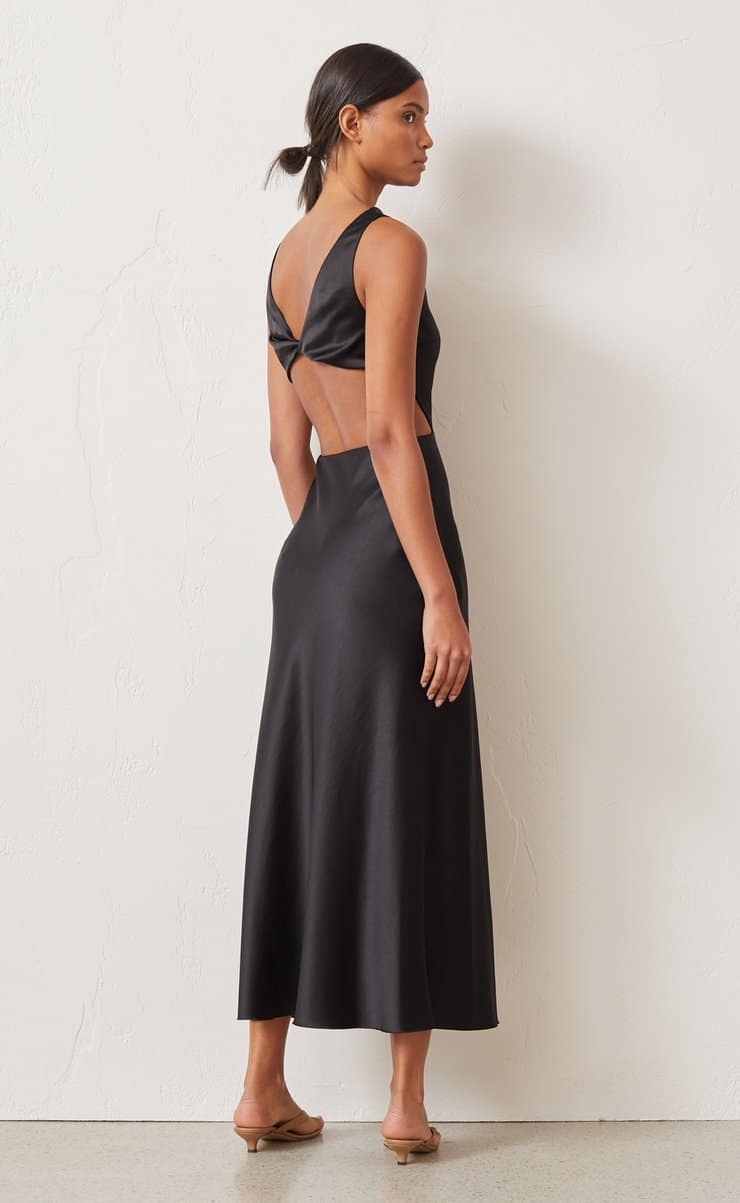 bec and bridge black cut out dress