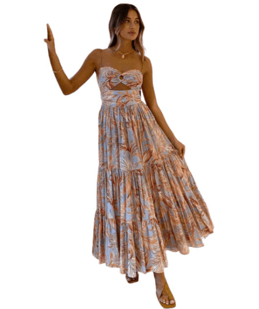 Bec Bridge Miami Palm Tier Midi Dress All The Dresses