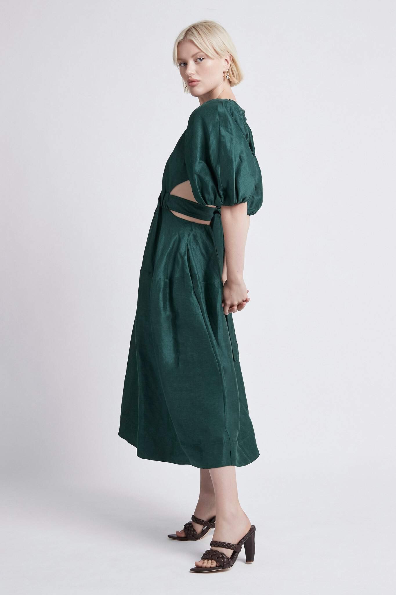Aje Mimosa Dress - Emerald - Get Dressed Hire