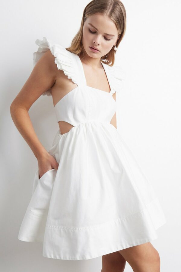 Aje Midsummer Mini Dress - White
