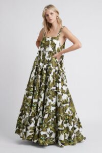 Oasis gold leaf dress clearance