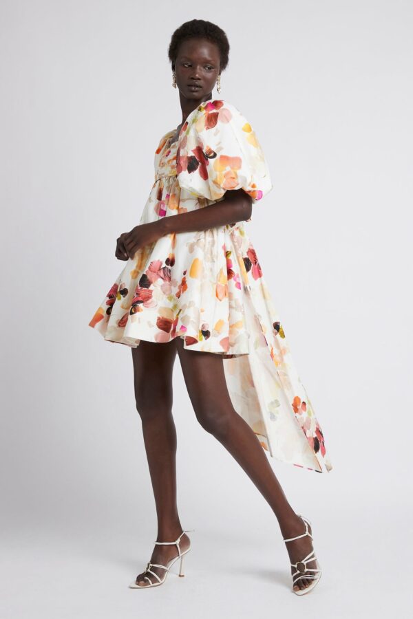 Aje - Dassia Puff Sleeve Mini Dress 
