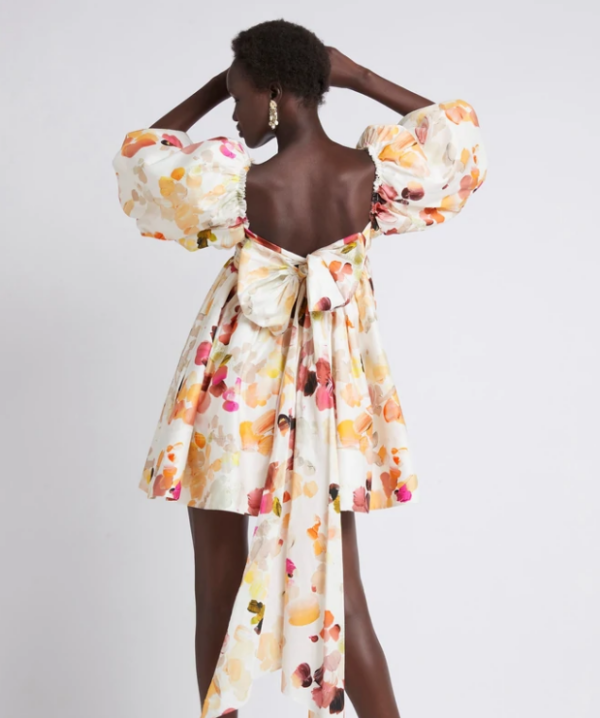 Aje - Dassia Puff Sleeve Mini Dress 