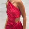 Sonya Moda Nour Red Maxi Dress - Image 2