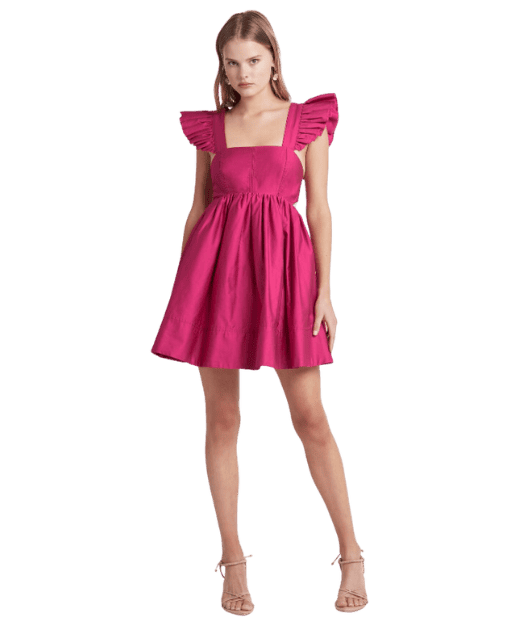 Aje - Midsummer Mini Dress - Carmine/Pink | All The Dresses