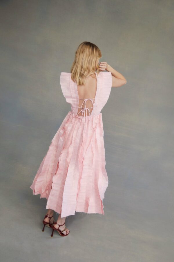 Aje Hybrid Midi Dress - Rose Pink - Image 2