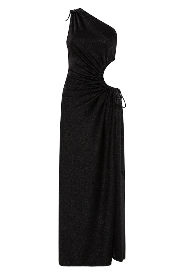 Sonya Moda Nour Black Shimmer Dress - Get Dressed Hire