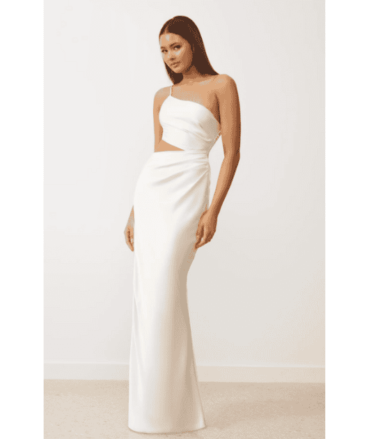 Lexi Delta Dress - Oyster - Get Dressed Hire