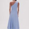 Aje Adelia Ruffle Midi Dress - Sky Blue - Image 2