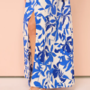 Shona Joy Bleue Asymmetrical Cut Out Maxi Dress In Ivory/Aqua - Image 7