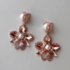 Ashlee Lauren Rose Gold Sofia Pearl Earrings - Image 4