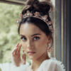 Ashlee Lauren Rose Gold Sofia Pearl Earrings - Image 3