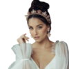Ashlee Lauren Rose Gold Sofia Pearl Earrings