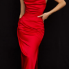 House of CB Adrienne Red Strapless Corset Maxi Dress - Image 2