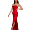 House of CB Adrienne Red Strapless Corset Maxi Dress